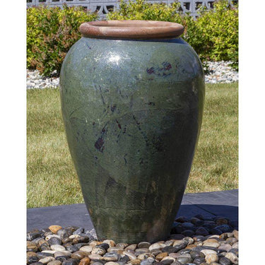 Tuscany FNT40773 Ceramic Triple Vase Complete Fountain Kit Vase Fountain Blue Thumb